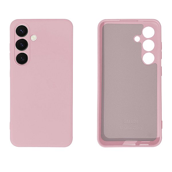 Capinha Galaxy S24 Silicone Macio Proteção de Câmera Lisa