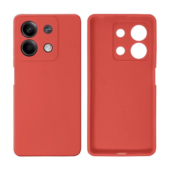 Capa Silicone Flex Redmi Note 13 5G Proteção de Câmera Lisa