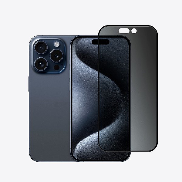 Película Fosca 9D Privacidade Compativle com iPhone 15 Pro