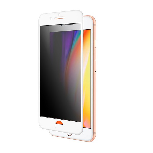 Película 3D Privacidade Compatível com iPhone 6 7 8 Branco