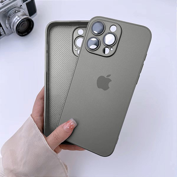 Capinha iPhone 11 Pro Vidro Fosco Premium Luxo Diversas Cores