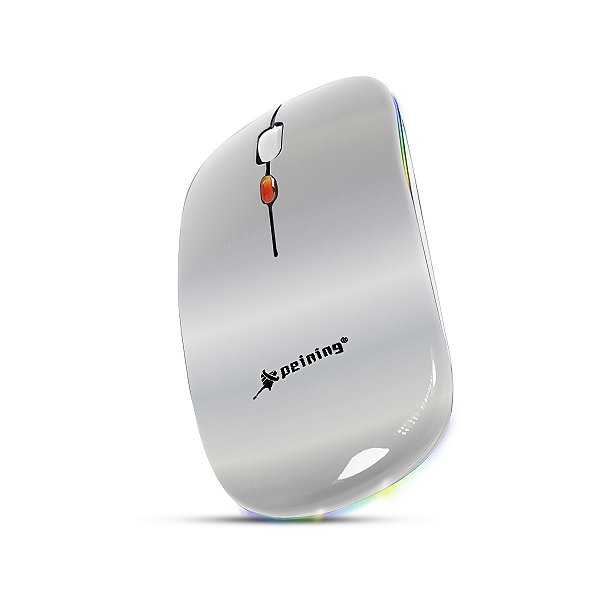 Mouse RGB Sem Fio com Bateria Recarregável Conexões