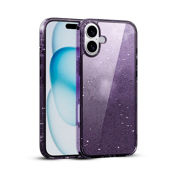 Capinha DropGuard Pro Glitter Series para iPhone 16