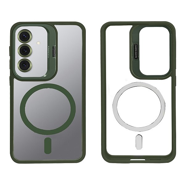 Capa Magnética Suporte Proteção Lentes para Galaxy S25