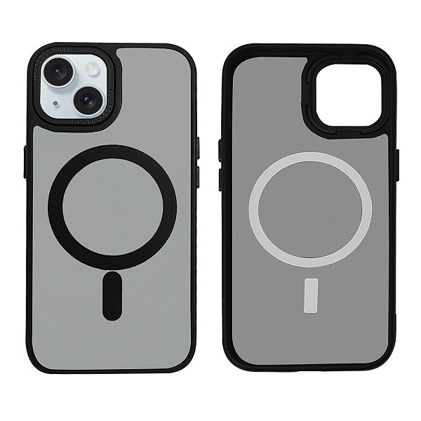 Capinha para iPhone 15 Fosca Magnética Proteção Câmera