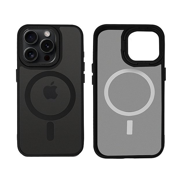 Capinha para iPhone 15 Pro Fosca Magnética Proteção Câmera