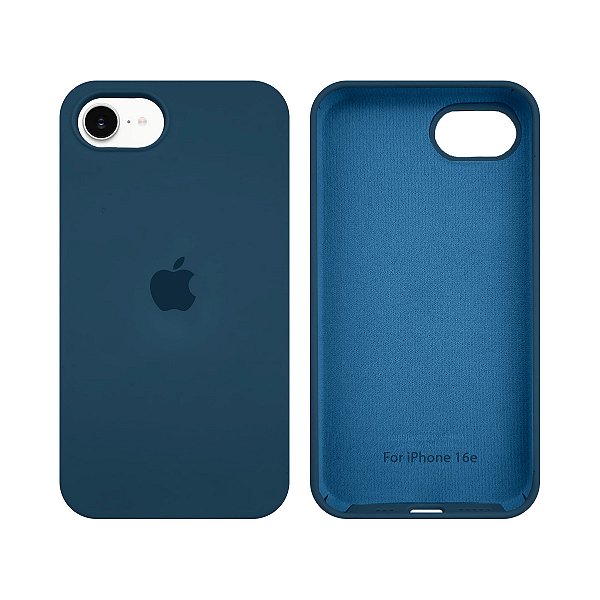 Capinha iPhone 16e em Silicone Aveludado Diversas Cores