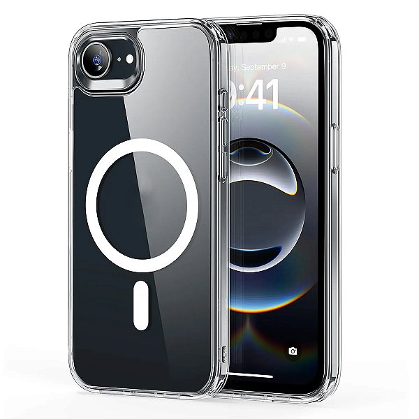 Capinha para iPhone 16E Magsafe Transparente Magnética
