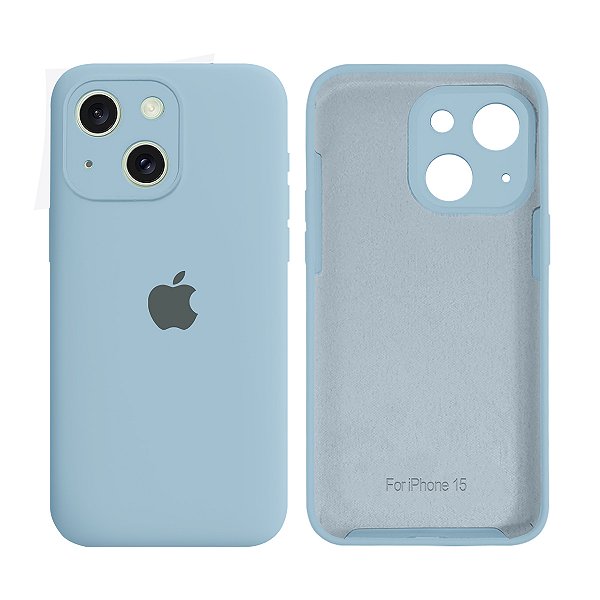 Capinha Compatível com iPhone 15 Silicone Proteção de Câmera