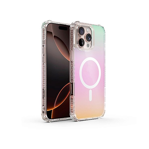 Capa DropGuard Case Mag Holographic para iPhone 16 Pro Max