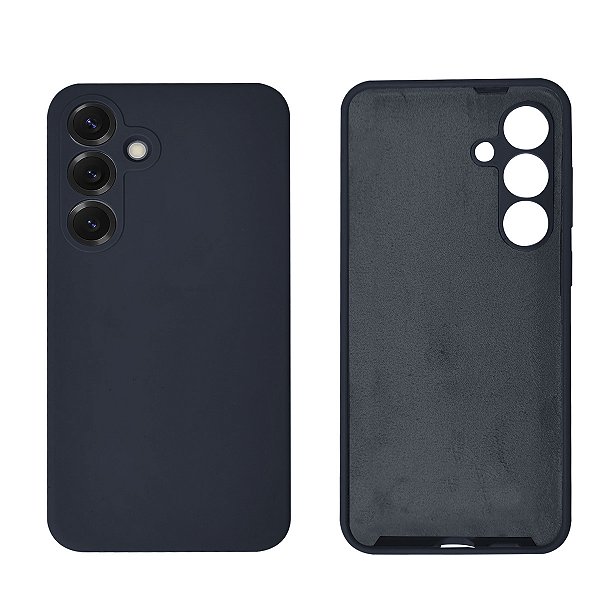 Capinha Para Galaxy S25 Plus Silicone Veludo Proteção Câmera