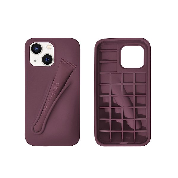 Capinha Lip Case para iPhone 13 Porta Gloss ou Batom