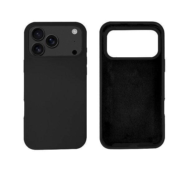 Capinha iPhone 17 Pro em Silicone Aveludado Diversas Cores Lançamento