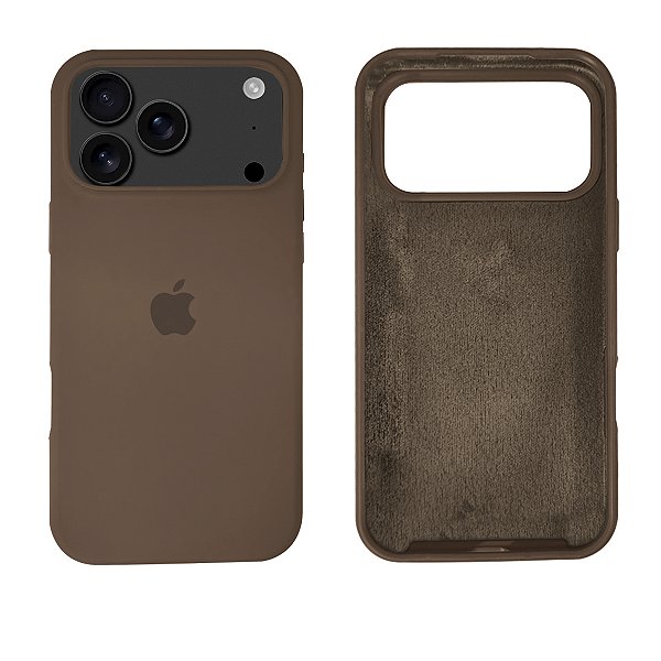 Capinha iPhone 17 Pro Max em Silicone Aveludado Diversas Cores Lançamento