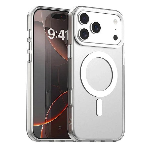 Capinha para iPhone 17 Pro Max Magsafe Transparente Magnetic
