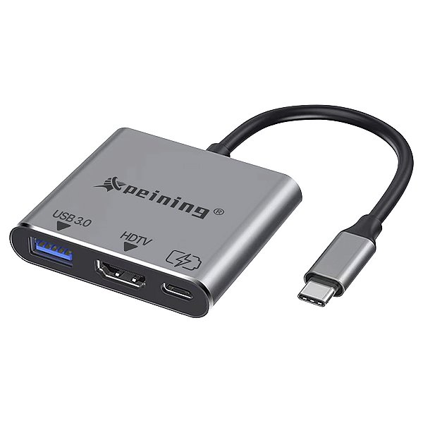 Hub Cabo Tipo C Extensor 3x1 High Speed Hd Pen Drive