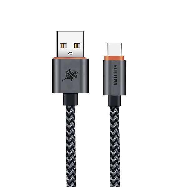 Cabo de Dados USB para USB-C Carga Turbo Nylon 24CM Reforced