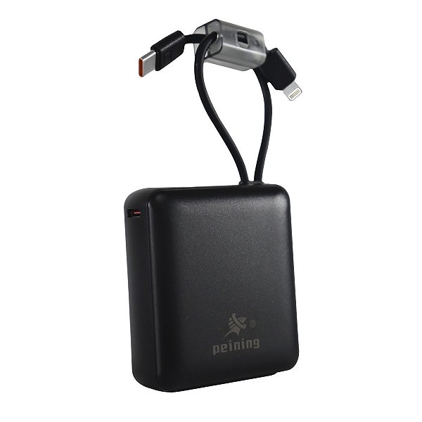 Power Bank Peining  c/ Carregamento Turbo Dual Cabo Embutido