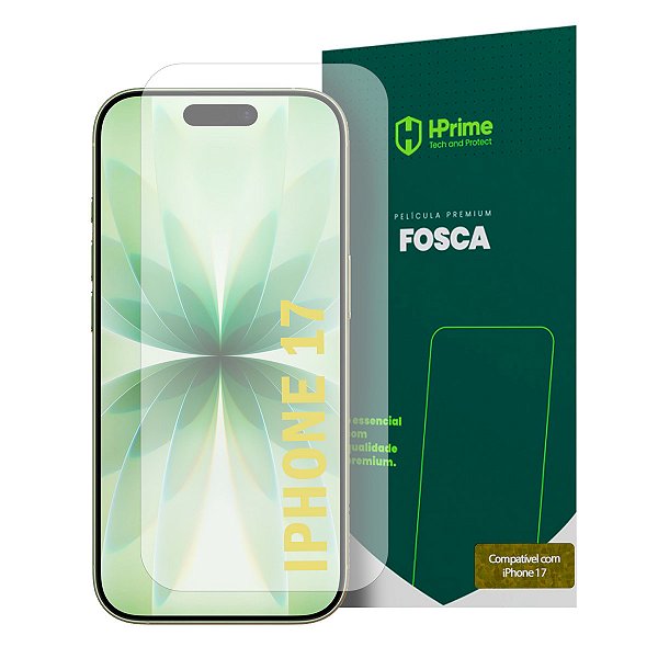 Película Premium HPrime Fosca para iPhone 17 Lançamento