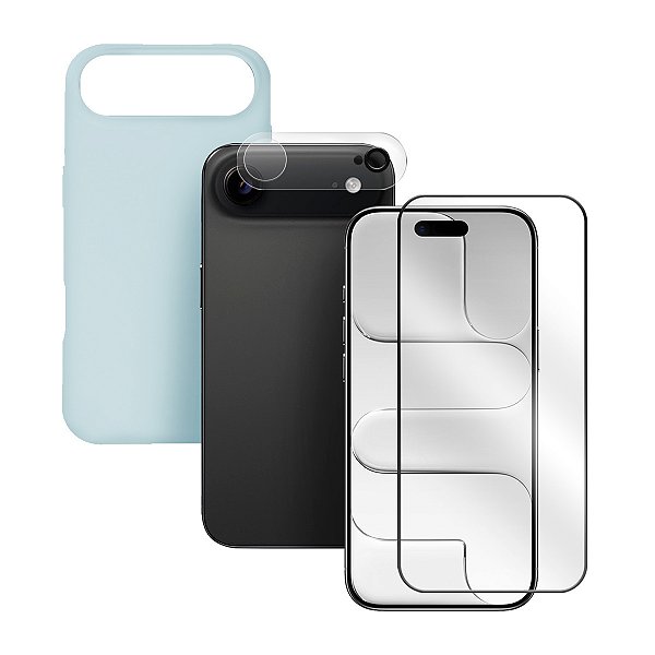 Kit Capa + Película 3d + Película Câmera Para iPhone 17 Air