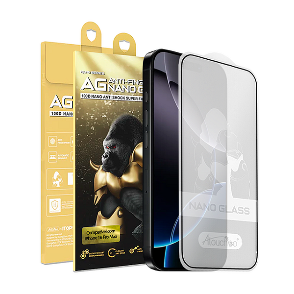 Pelicula para iPhone 16 Pro Max Atouchbo Nano Fosca