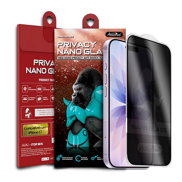 Pelicula para iPhone 17 Atouchbo Nano Series Privacidade