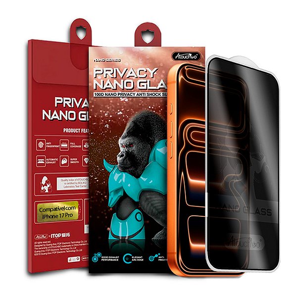 Pelicula para iPhone 17 Pro Atouchbo Nano Series Privacidade