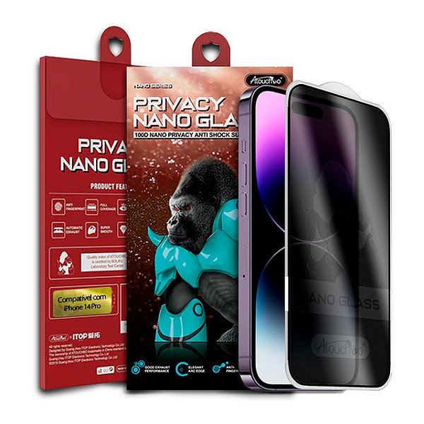 Pelicula para iPhone 14 Pro Atouchbo Nano Series Privacidade