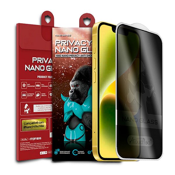 Pelicula para iPhone 14 Pro Max Atouchbo Nano Privacidade