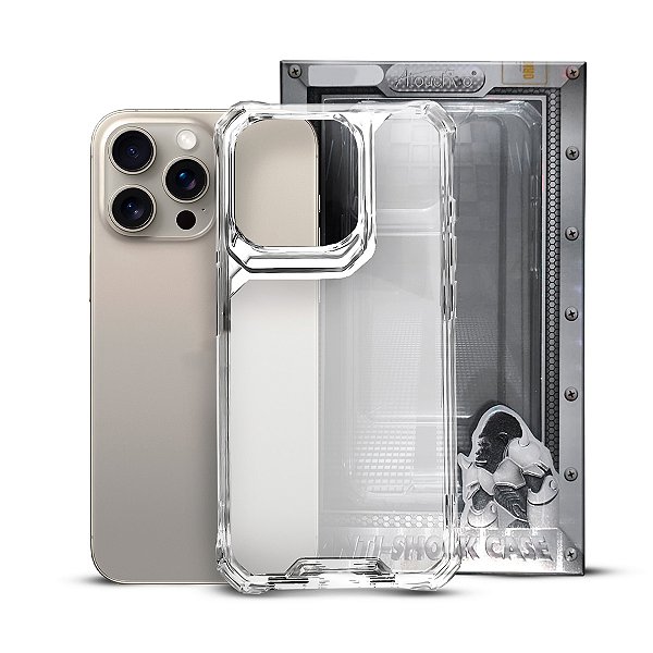 Capa Anti Shock Crystal ATOUCHBO para iPhone 15 Pro Max