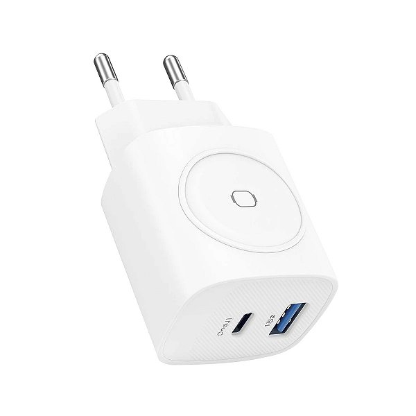Carregador 3 em1 Usb Tipo C E Relogio Peining PEI-PD1131