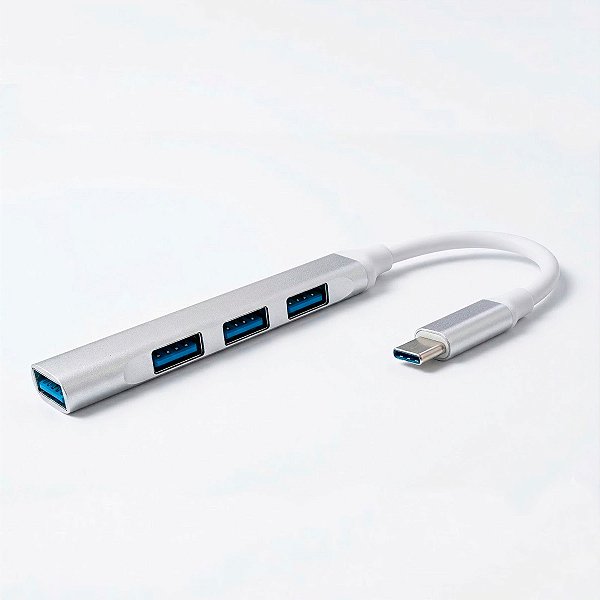 Hub Cabo Tipo C Extensor 4 Portas High Speed Hd Pen Drive