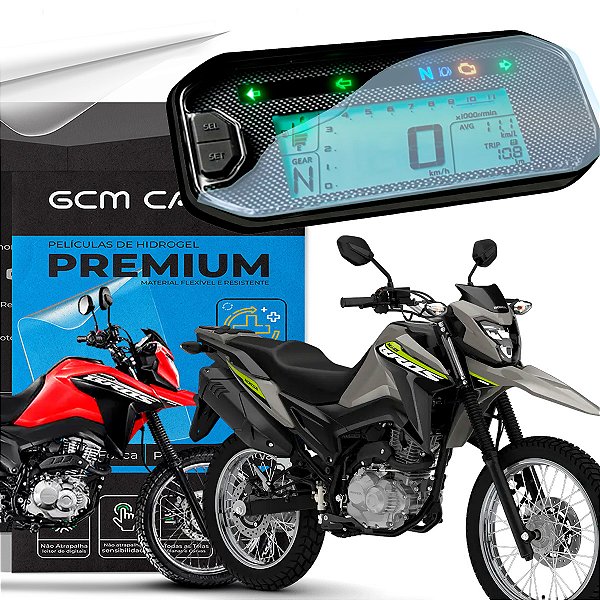 Película Hidrogel para Honda Bros 160 NXR 160 2025/26 TPU Flexível Premium Invisível ou Fosca