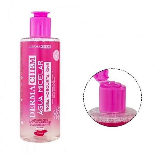 Agua Micelar Rosa Mosqueta Ions 250ML - DERMACHEM