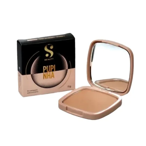 Pó Compacto Facial Pupinha - S BEAUTY
