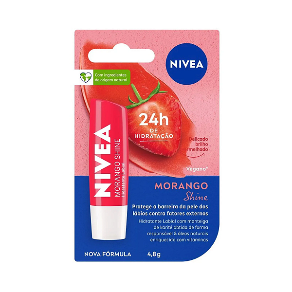 Protetor Labial Morango Shine - NIVEA