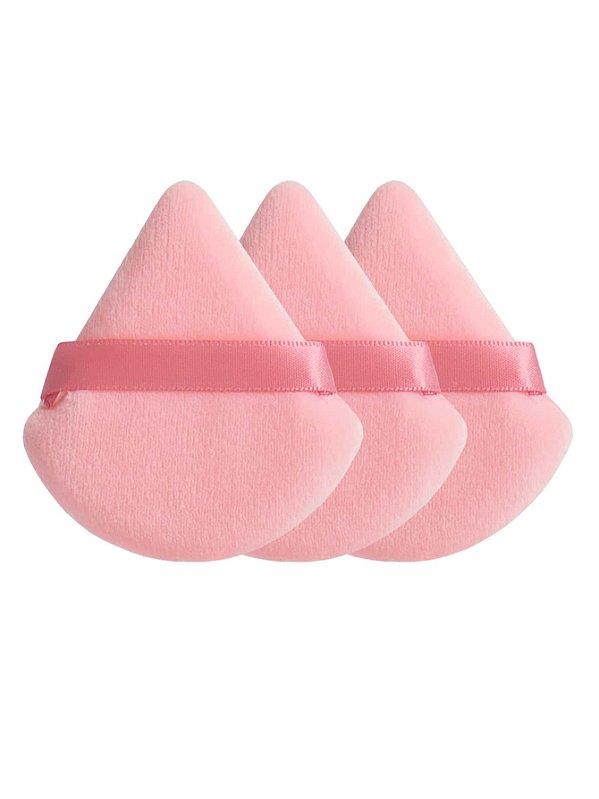Kit 3un - Esponja Veludo Triangular para Pó