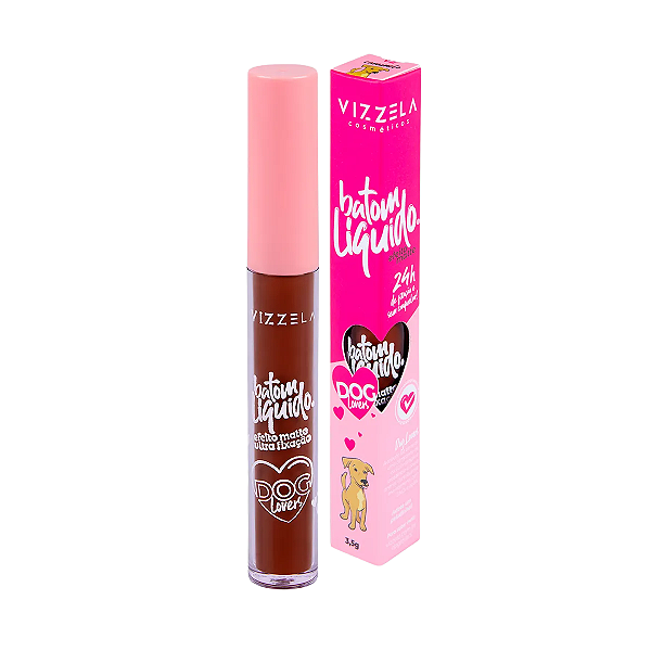 Batom Líquido Matte #DogLovers Caramelo * VIZZELA