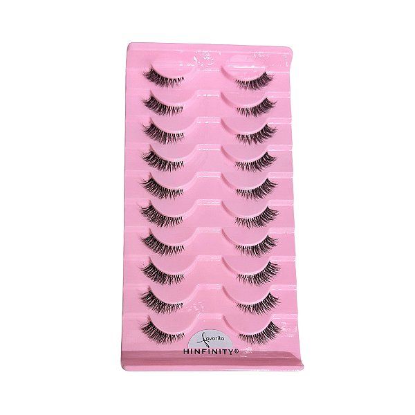 Caixa com 10 Pares de Cílios Postiços 1026