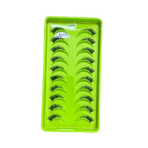 Caixa com 10 Pares de Cílios Postiços LASH 01