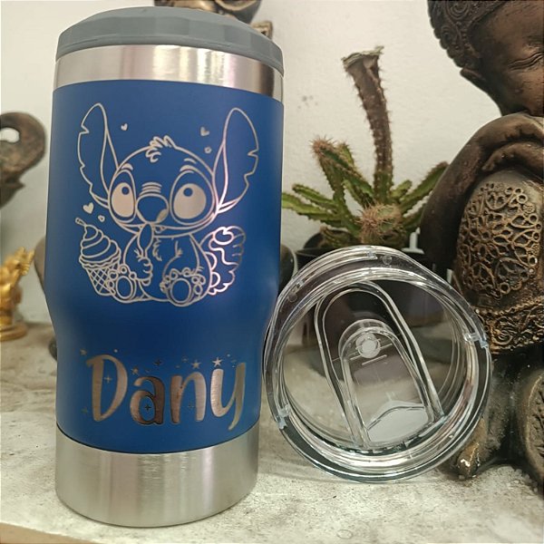 Copo Personalizado 420ml Com Abridor 2 Tampas Pra Garrafas Long Neck Latas Bebidas Quente EGelada - Personalize com o Logo Da Sua Empres
