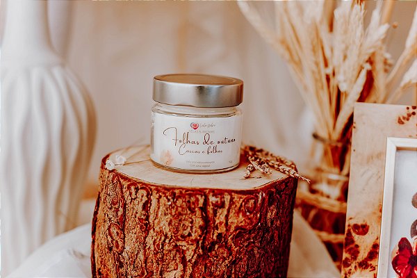 Vela Folhas de outono - Cascas e folhas 150g