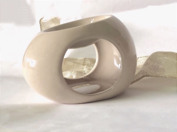 Kit Rechaud cerâmica Organico + wax melts 80g AREIA ( Consultar disponibilidade)