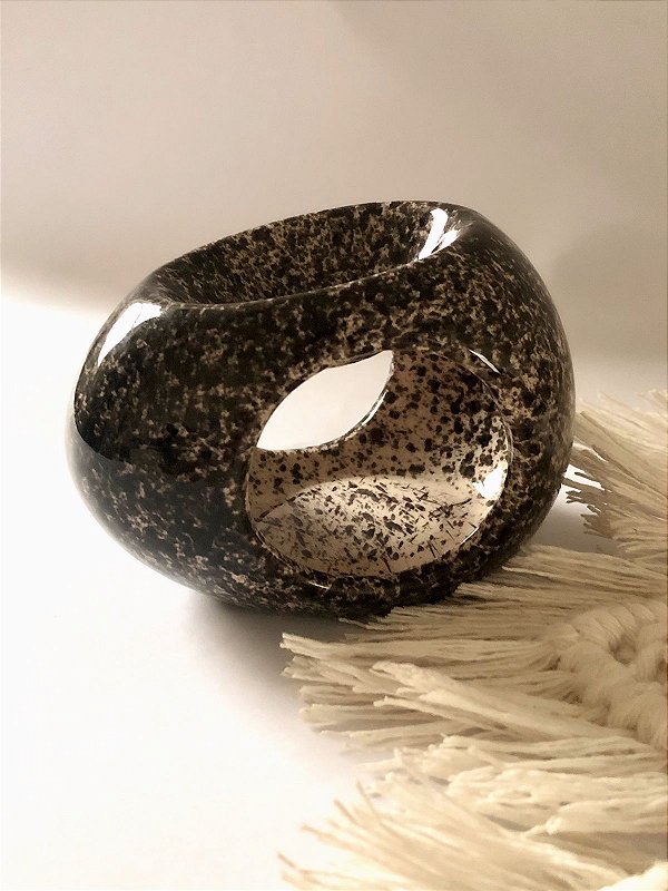 Kit Rechaud cerãmica Organico + wax melts 80g MARMORIZADO ( Consultar disponibilidade)