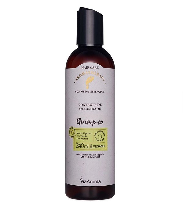 Shampoo Controle de Oleosidade Aromatherapy Via Aroma - 240ml