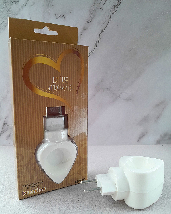 Aromatizador eletrico AROMALOVE branco