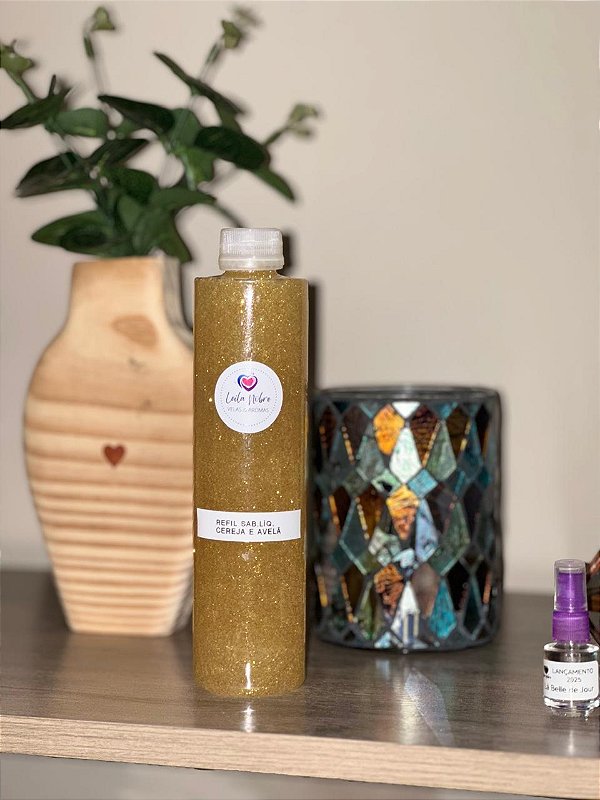 REFIL Sabonete Líq. artesanal GLITTER 300ml - Consultar disponibilidade