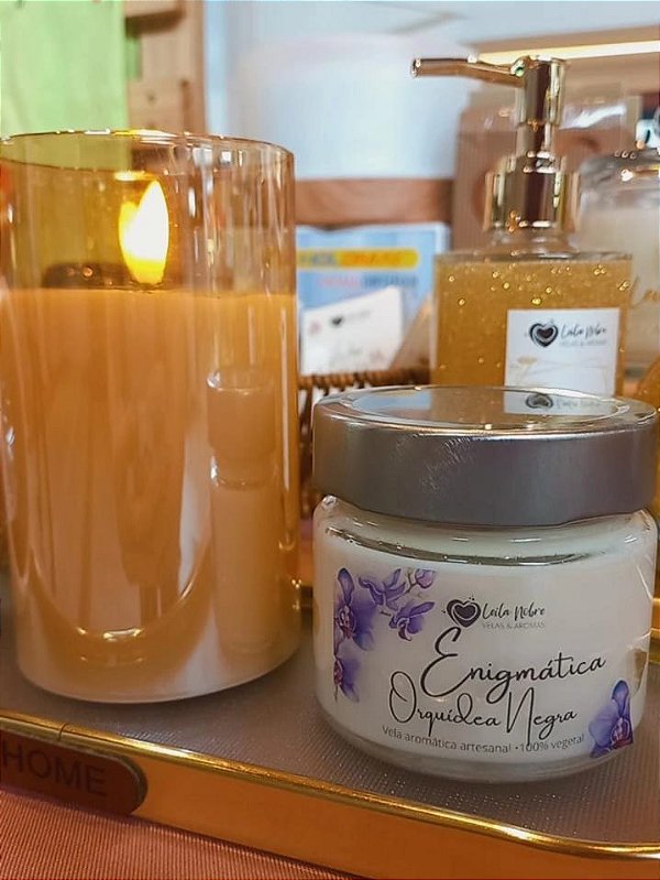 Vela Enigmática - Orquídea negra 150g