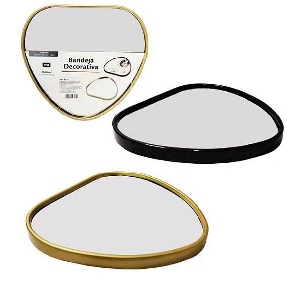 Bandeja espelhada coração