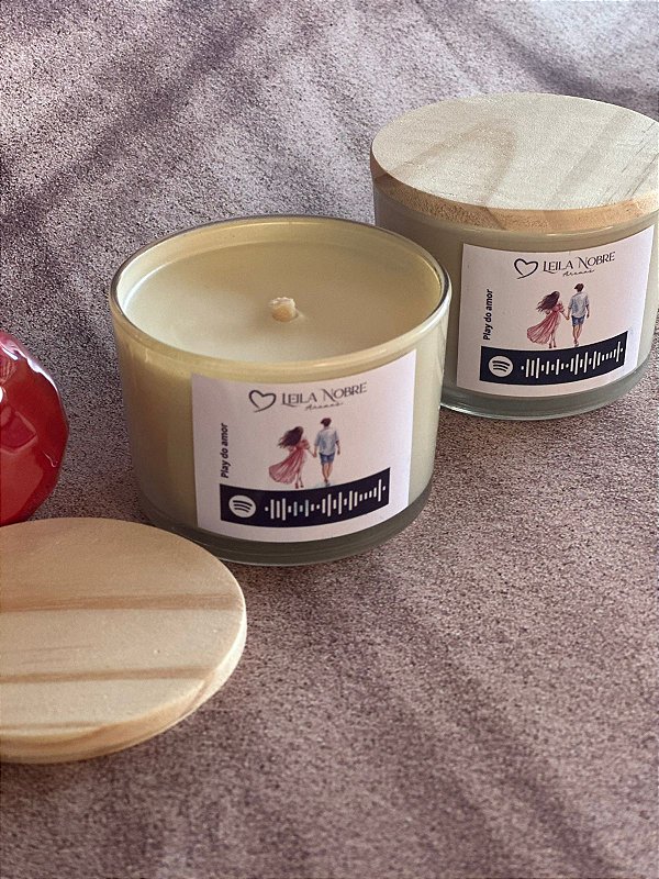 VELA PLAY DO AMOR - PÊSSEGO COM CHAMPAGNE